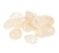 HONMEET Natural Loofah Pet Chewing Set for Teeth Grinding and Pet Attention 20pcs Creative Shape Molar Sturdy Beige Chew for Healthy Oral Care for Hamsters and Small Animals