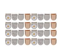 HONMEET No-tie Shoelace Clips Shoe Lace Connectors 32pcs Iron Material with Daisy Flower Pattern for Easy Drawstring Lock and Shoelace Repair, for Sports and Casual Shoes