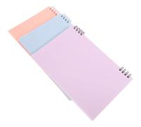HONMEET Note Taking Notebook 3 Pack A5 Spiral Notebook Lined Journal for School Study University Wirebound Notepad 8mm Rule Stationery for Office Work Waterproof Plastic Cover