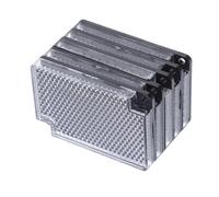 HONMEET Photoelectric Sensor Reflector Panels 5Pcs Retroreflective Honeycomb Design for Outdoor Vehicle Alarm Systems Traffic Safety with Straightforward Installation