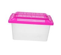 HONMEET Plastic Fish Tank Transparent Turtle Box Handheld Aquarium for Reptile Terrarium Habitat Travel Use 7.09 X 4.33 X 4.33 in
