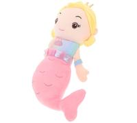 HONMEET Plush Cartoon Mermaid Doll Soft Stuffed Mermaid for Bedroom Decor for Teens Made with Resilient Dreamy Keepsake for All Ages