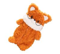 HONMEET Plush Fox Pencil Pouch Cute Cartoon Stationery Bag for Soft Plush Makeup Case Portable Zipper Pen Holder Unique Animal Design for School Supplies