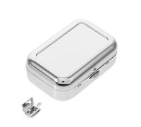 HONMEET Pocket Ashtray Mini Stainless Steel Portable Ashtray, Compact and Lightweight, Easy to Use, for Vehicle and Outdoor Use, Silver