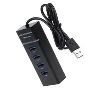 HONMEET Port USB Hub Adapter Multi-port High-speed Data Expansion Converter for Laptop with LED Indicator Design for Mouse Keyboard USB Drives