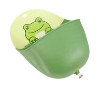 HONMEET Portable Boy Potty Training Urinal Wall-Mounted for Bathroom Use Detachable Easy-Clean Design Cute Green Frog Shape for Independent Standing Training