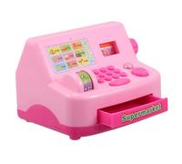HONMEET Portable Cash Register for Home Play Cognitive Learning and Teamwork Lightweight Mini Cashier Model for S Role Play and Social Development