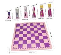 HONMEET Portable Chess Set for Adults Educational Cartoon Travel Board Game for Memory Training Imagination and Thinking Skill Development