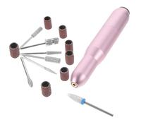 HONMEET Portable Electric Nail Drill Pen 20000 Usb Powered Professional Nail File Machine Metal Rose Gold Shell for Manicure Random Color