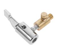 HONMEET Portable Locking Air Chuck Quick Connect Adapter for Tire Inflator Hose Truck Air Pump Connector with Threaded Nozzle for Tire Inflation and Deflation