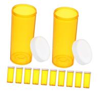 HONMEET Portable Mini Medicine Bottles with Lid 25pcs, Convenient Small Empty Pill Containers for Travel and Outdoor Emergency, Protective Medicine Holders for Supplements