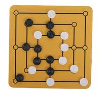 HONMEET Portable Nine Mens Morris Board Game for Family and Holiday Gatherings Strategic Board Game with Flat Enhances Thinking and Strengthens Bonds for Home and Travel Entertainment