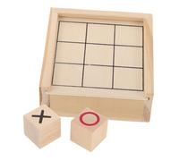 HONMEET Portable Wooden Toe Board Game for Family Table Rustic Educational Puzzle for Boys Birthday Party Favors