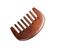 HONMEET Portable Wooden Wide Tooth Comb for Scalp Massage Natural Skin-friendly Material for Healthy Hair and Relaxing Head Therapy Lightweight Travel-friendly Design for Thick and Long