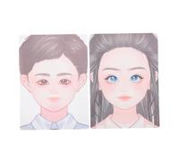 HONMEET Practice Makeup Board Eyebrow Stencils 2 Pcs Reusable Face Paint Stickers for Boys and Girls' Art Fun