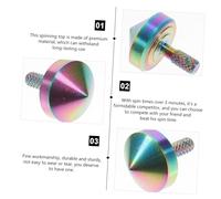 HONMEET Precision Alloy Spinning Top Gyroscope Desktop for Adults and Vintage Balanced Mini Fidget for Stress Relief and Long Spin Portable Metal Alloy Gyro for Office and Home Play
