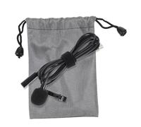 HONMEET Professional Lavalier Microphone with Female Connector and Monitoring for Phone and Computer Noise-reducing Lapel Mic with Anti-spray Cotton for Live Broadcast Vlog Gaming and