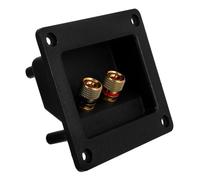 HONMEET Pure Copper Speaker Terminal Connector Square Binding Post for DIY Audio Car Stereo Subwoofer Box with Thickened Plate and High Conductivity
