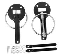 HONMEET Racing Car Hood Lock Pin Aluminum Alloy Engine Bonnet Cover Lock Quick Installation Stable Fit Resistant to Wear for Car Modification Accessories
