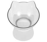 HONMEET Raised Cat Bowls with 15 Degree Oblique Design and Neck Protection Plastic Ergonomic Cat Feeding Bowls with Detachable Design and Food and Water Easy to Clean for Feeding