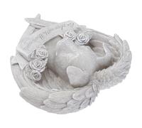 HONMEET Resin Angel Dog Memorial Stone Garden Statue for Outdoor Lawn Use | Realistic Vivid Design, One Piece, Commemorative Grave Marker for Pets