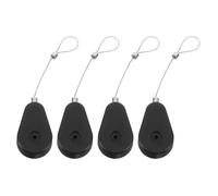 HONMEET Retractable Cable Lock Security Tether 4pcs with Anti-Theft Protection and Retractable Design, Sturdy Plastic and Steel for Laptops and Valuables, for Homes and Drawers