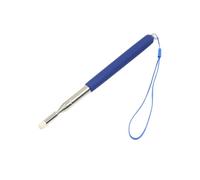 HONMEET Retractable Stainless Steel Pointer Pen Blue Extendable Whiteboard Stylus for Office Presentation Teaching Conference Use Anti-slip Grip Suitable for Touch Screens and Traditional
