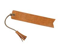 HONMEET Retro Bookmark Blank Leather DIY Book Mark Page Marker for Reading Boys and Girls Journal Index Fell Asleep Here Bookmark Random Color