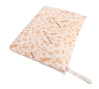 HONMEET Reusable Beeswax Bread Storage Bag for Homemade Bread and Sourdough Loaves with Sturdy Foldable Design and L-Shaped Opening, Large 42.5x33.3cm Waxed Cotton Cloth Bag for Small