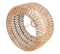 HONMEET Rustic Woven Straw Lampshade Large Lightweight Lamp Cover for Farmhouse Ceiling Light Handmade Natural Decorative Replacement for Home Hotel Dorm Lighting