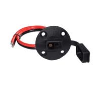 HONMEET Sae Assembled Power Cable with Dust Cover for 12v Charging | Copper Tin Coated PVC Lead, Hard Mount Eyelets and Open End, for Solar Controller, Motorcycle