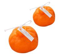 HONMEET Scented Candles Ornamental and Festive Features Fruit-Shaped 2pcs Made from Vegetable Soy Wax, Relaxing Aromatherapy Candles for Home Decor