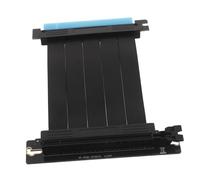 HONMEET Shielded Pcie Extension Cable High-speed GPU Riser Ribbon Adapter for Vertical Atx Case Mount Emi Protected Full-speed Graphics Card Extender with Play Integration