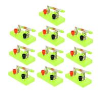 HONMEET Single-pole for Making Breaking Connections 10pcs Circuit Switches Electronic Switch Single for Science Projects Safe for School Teaching