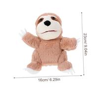 HONMEET Sloth Animal Hand Puppet Soft Plush Interactive Storytelling for Adults Early Educational Role-play Enhancing Communication and Imagination Skills