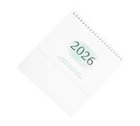 HONMEET Small Standing Desk Calendar Foldable Flip Office Planner Lightweight Thick Paper for Daily Scheduling and Organizing in Gradient Green