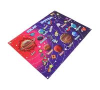 HONMEET Solar System Felt Board for Educational Storytelling with Colorful Space Design Interactive Preschool Learning Tool for Language Letters and Creativity Development in Classroom and