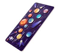 HONMEET Solar System Puzzle for Wooden Planets Educational Cognitive Matching Board Enhances Memory and Shape Recognition Early Learning Space Puzzle