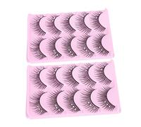 HONMEET Stage Fake Eyelashes Diamonds Beautiful Faux Lashes for Weddings Daily Use Chic Unique Eye Makeup Accessory Comfortable Natural Look