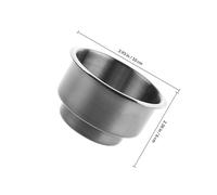 HONMEET Stainless Steel Dual Cup Holder Insert for Rvs and Business Vehicles, Versatile Design with Long-term Use, Silver Multi-functional Drink Holder Suitable for Wide Range