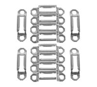 HONMEET Stainless Steel Full-Open Furniture Connector Invisible Fastener Silver Furniture Combination Buckle Wardrobes