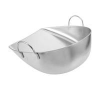 HONMEET Stainless Steel Grain Shovel Cleaning Dustpan for Household Garden Use Multi-use Handheld Dustpan for Trash and Grains Container Management
