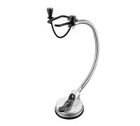 HONMEET Stainless Steel Hair Dryer Storage Rack Blow Dryer Holder with Heavy-duty Suction Cup for Easy Installation and Compact Bathroom Organization
