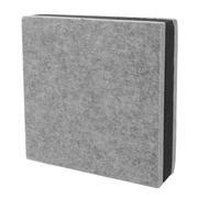 HONMEET Subwoofer Speaker Isolation Pads 20X20X5.2Cm Foam Sound Absorbers Grey Acoustic Noise Cushion for Monitor Loudspeakers Home Audio Soundproofing