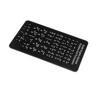 HONMEET Tactile Learning Tool with Raised Dots Includes Numbers Punctuation Portable Aid for Blind Adults to Enhance Braille Literacy Skills