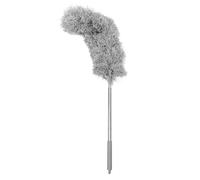 HONMEET Telescopic Gutter Brush with Long Reach Extendable Pole and Foldable Handle for Roof Cleaning and Leaf Debris Clearing from Ground