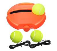 HONMEET Tennis Self Training Tool Tennis Bounce Back Trainer with Elastic Cord and Plastic Base Solo Practice for Beginners to Build Confidence
