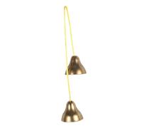 HONMEET Thickened Vintage Hand Cymbal Bell Lightweight Metal Yoga Bell with Clear Ringing Tone Portable Percussion Instrument for Meditation Performance and Music Classes