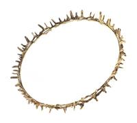 HONMEET Thorn Metal Crown Headband for Women and Men Unique Party Hair Accessory with Sophisticated Elven Design Birthday Queen Tiaras for Renaissance Fair Prom Homecoming and Festival