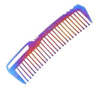 HONMEET Titanium Alloy Rust Hair Comb for Salon Home Use Lightweight Rounded for Easy Styling and Hair Cutting Portable Eye Catching Glitter Pattern